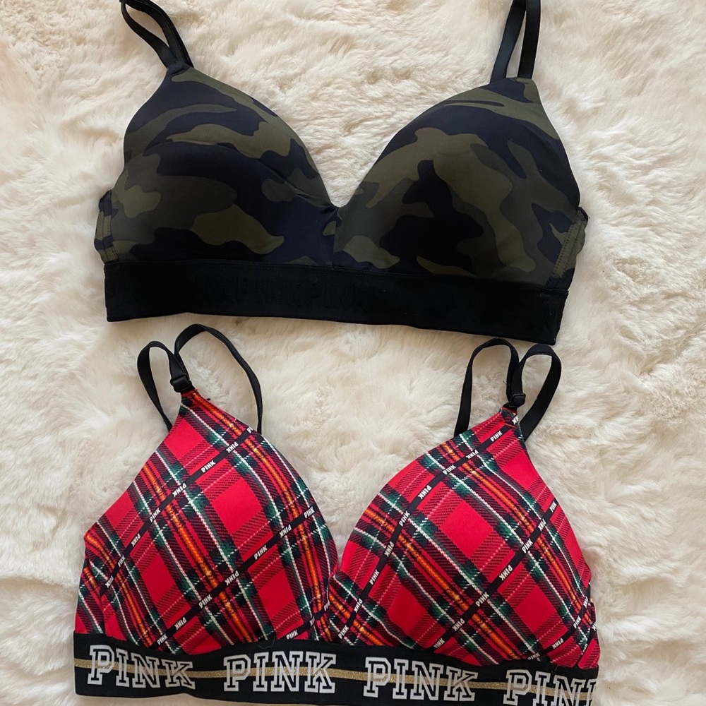 Pink bras